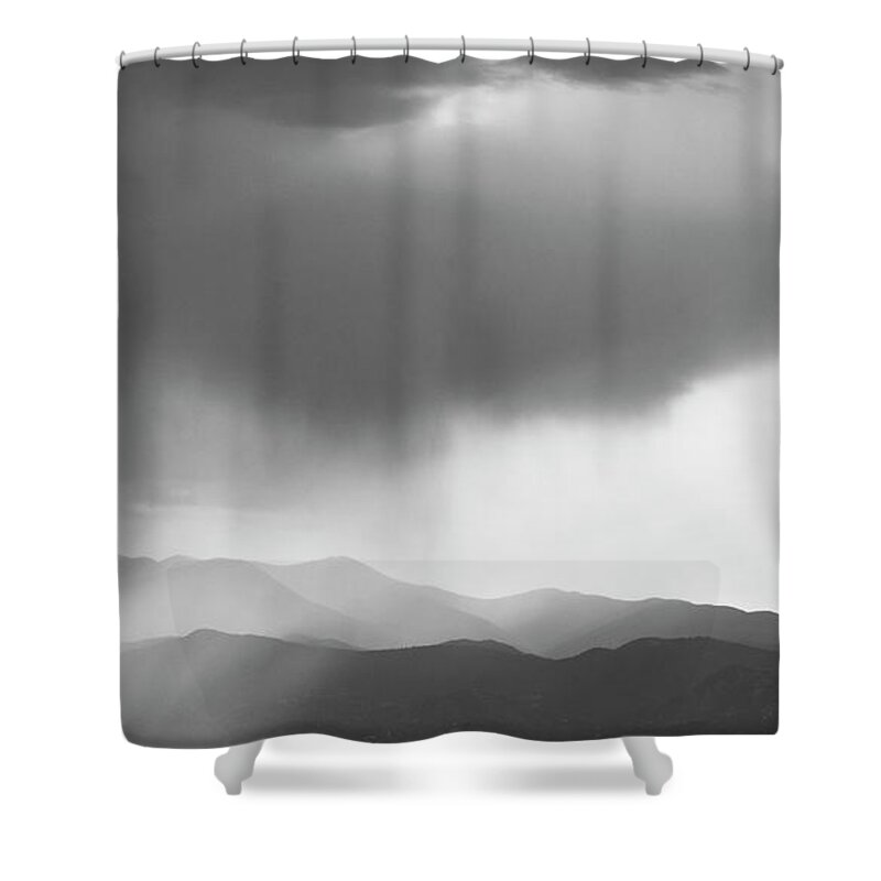 Natanson Shower Curtain featuring the photograph Mountain Rain by Steven Natanson