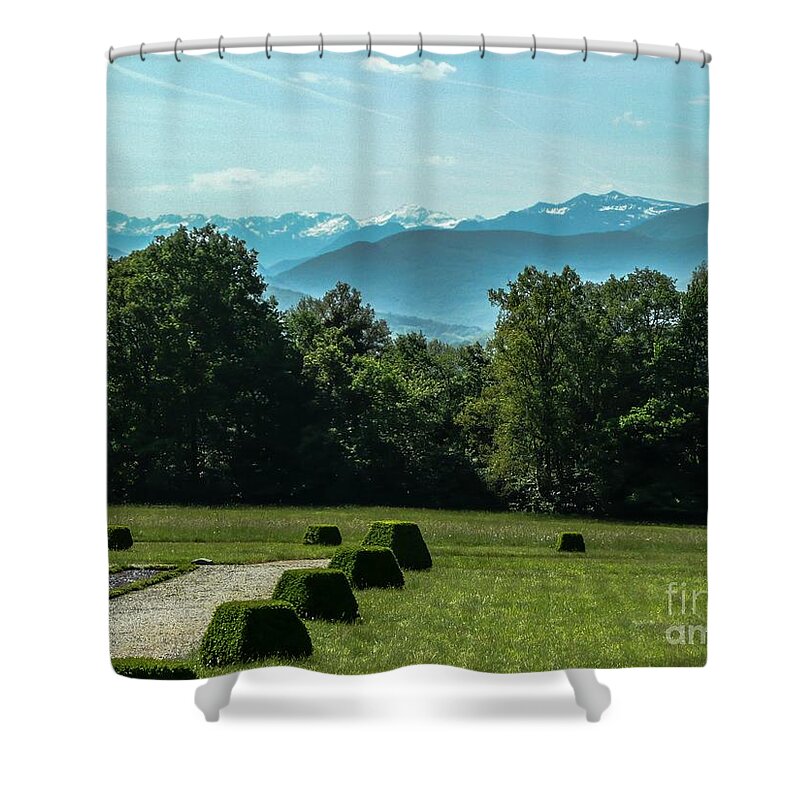 Adornment Shower Curtain featuring the photograph Mountain Scenery 3 by Jean Bernard Roussilhe