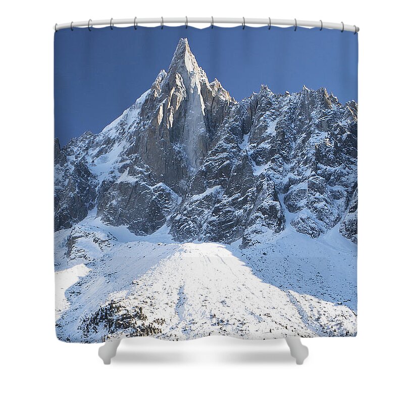 Mountain Shower Curtain featuring the photograph Mountain Scenery - Chamonix by Pat Speirs