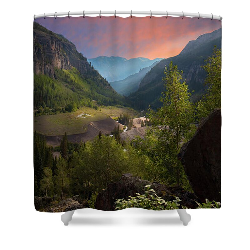 Colorado Shower Curtain featuring the photograph Mountain Time by Linda Unger