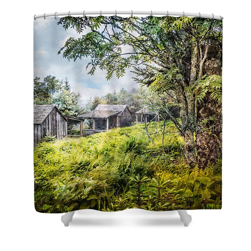 Appalachia Shower Curtain featuring the photograph Mountain View by Debra and Dave Vanderlaan