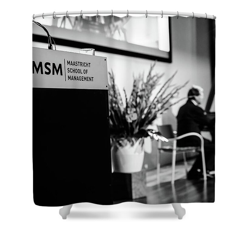  Shower Curtain featuring the photograph MSM Graduation Ceremony 2017 by Maastricht School Of Management