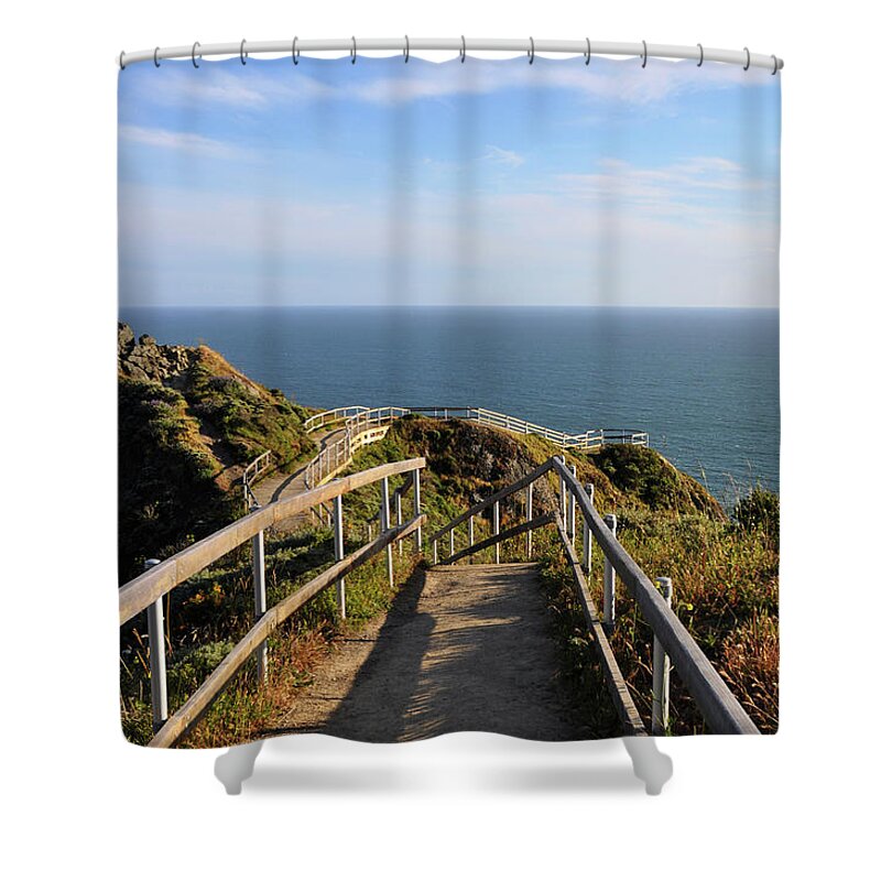 California Shower Curtain featuring the photograph Muir Beach Overlook by Julia McHugh