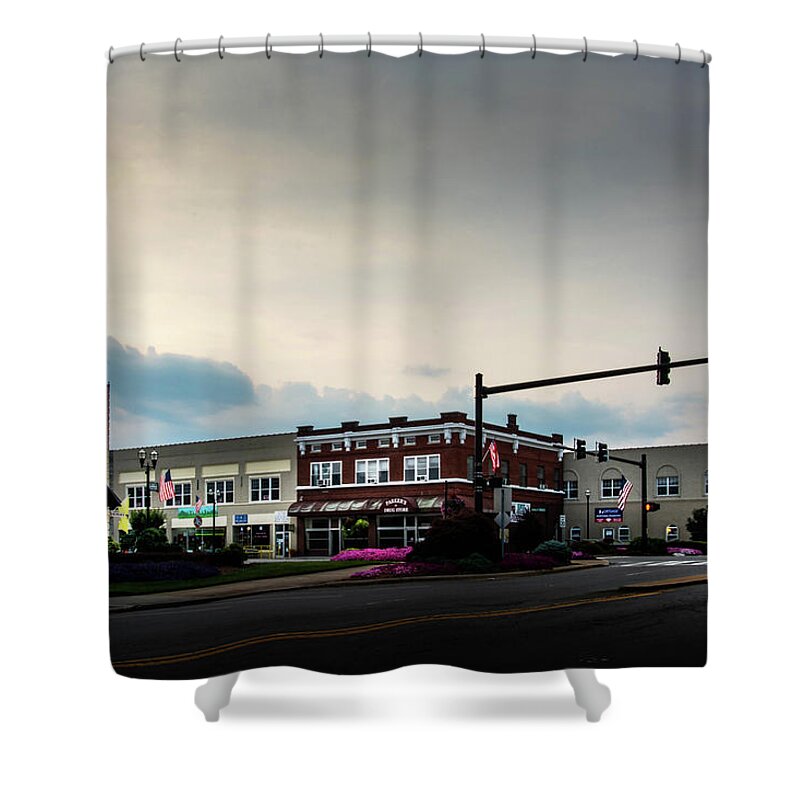 Cherokee County Shower Curtain featuring the photograph Murphy Morning by Greg and Chrystal Mimbs