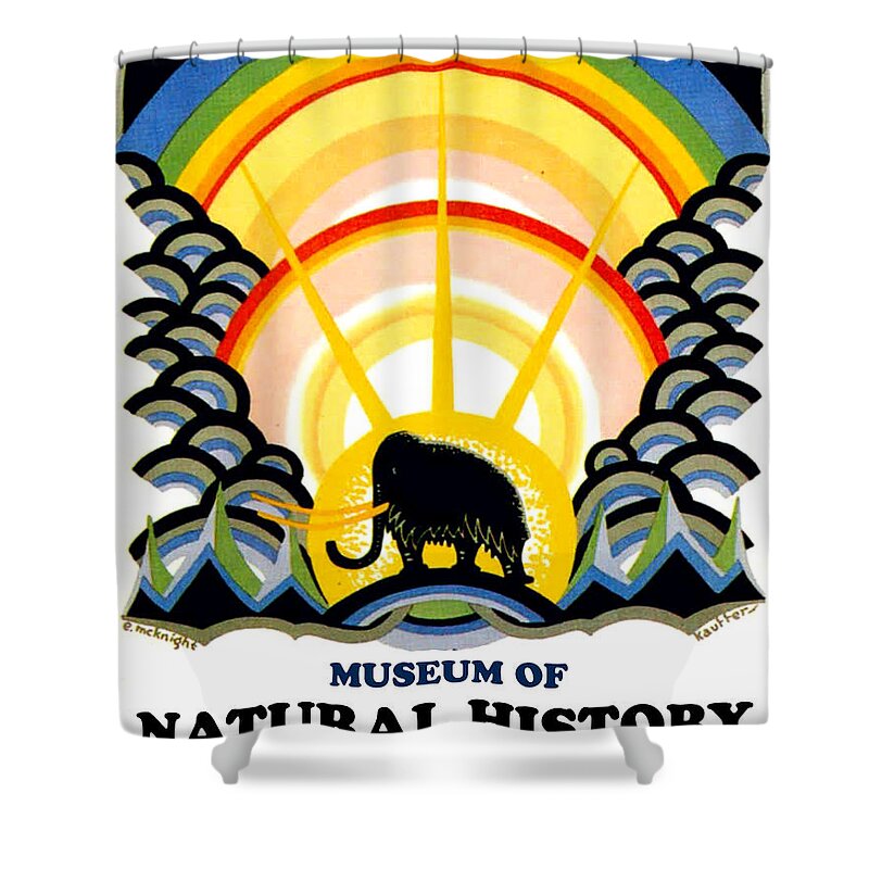 Museum Shower Curtain featuring the painting Museum of Natural History, South Kensington by Long Shot