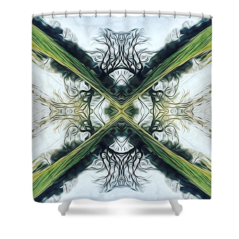 Abstract Shower Curtain featuring the photograph My Brain by Mark Egerton