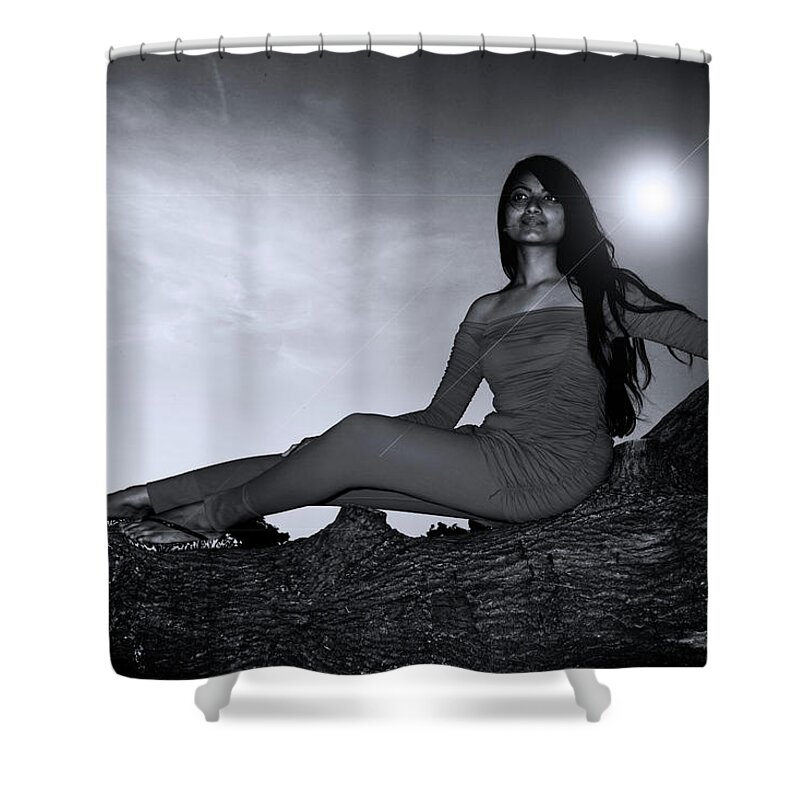 London Shower Curtain featuring the photograph My Light Goes by Jez C Self