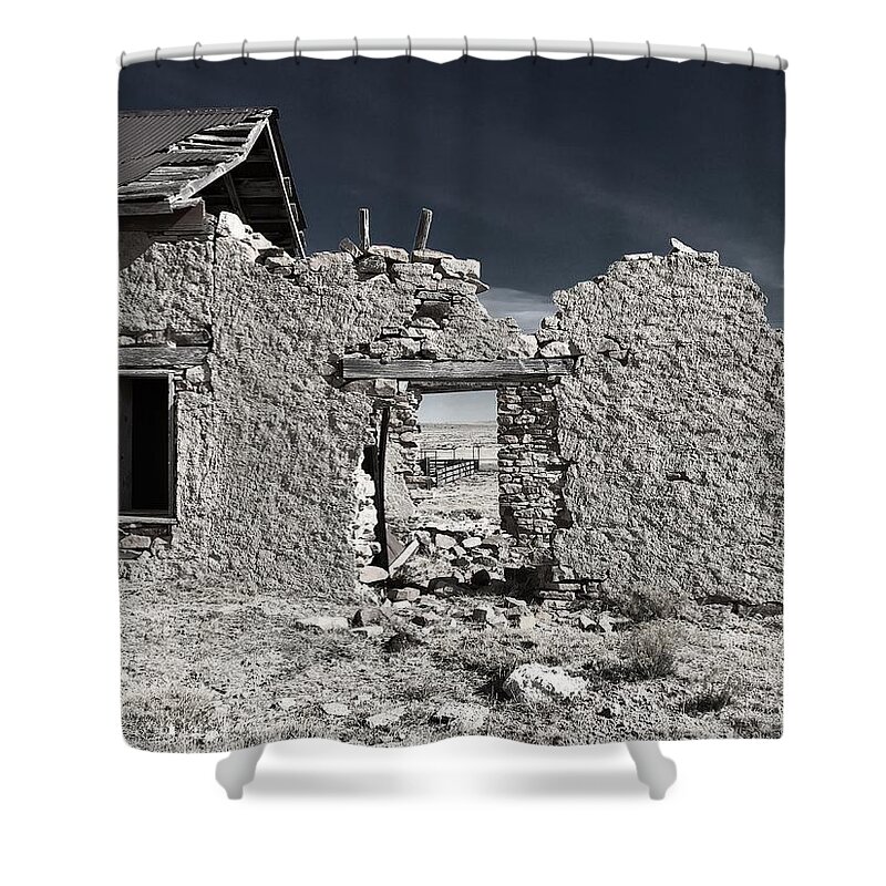 Abandoned Shower Curtain featuring the photograph Mystery Ranch No. 20 by Brad Hodges