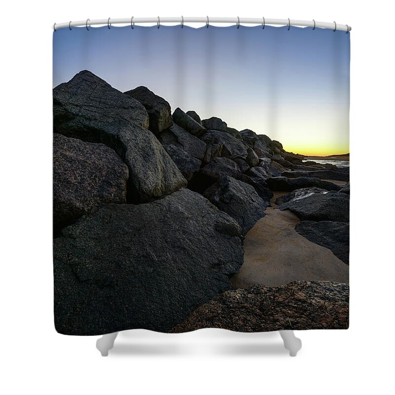 Fall Shower Curtain featuring the photograph Mystic Beach by Michael Scott