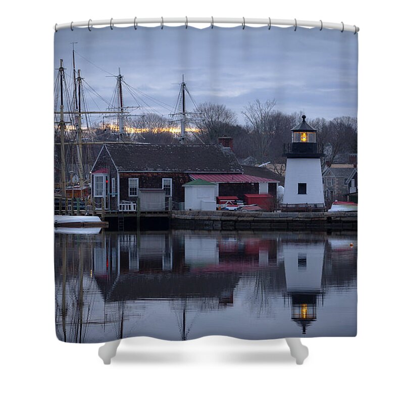 Mystic Seaport Shower Curtain featuring the photograph Mystic Seaport by Kirkodd Photography Of New England