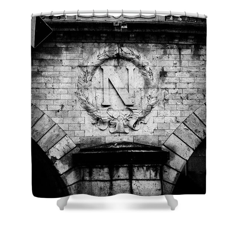 Paris Shower Curtain featuring the photograph N is for ... by Pamela Newcomb