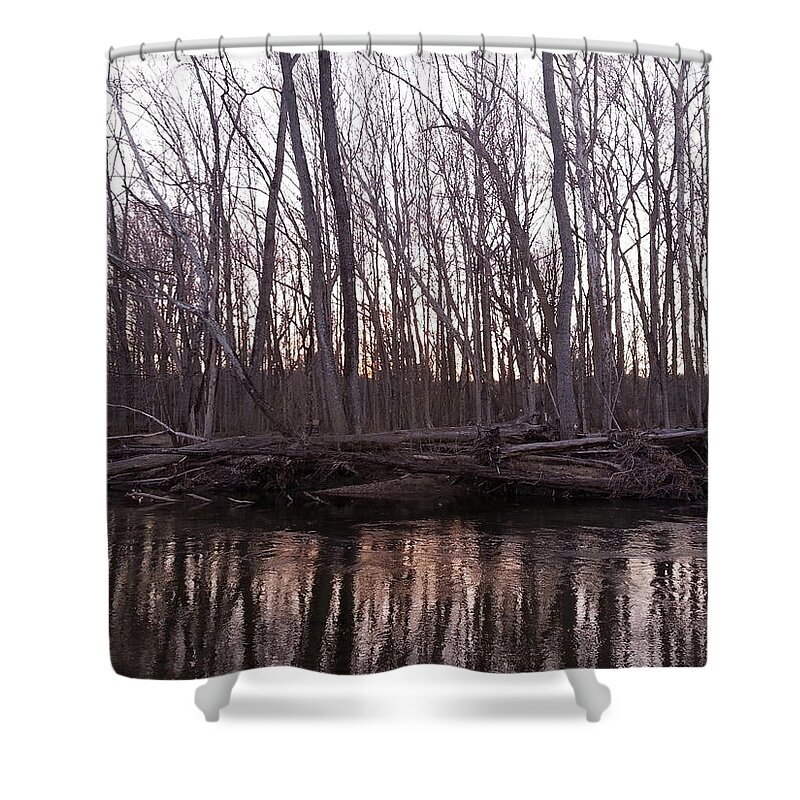 Landscape Shower Curtain featuring the photograph Naked by Dani McEvoy