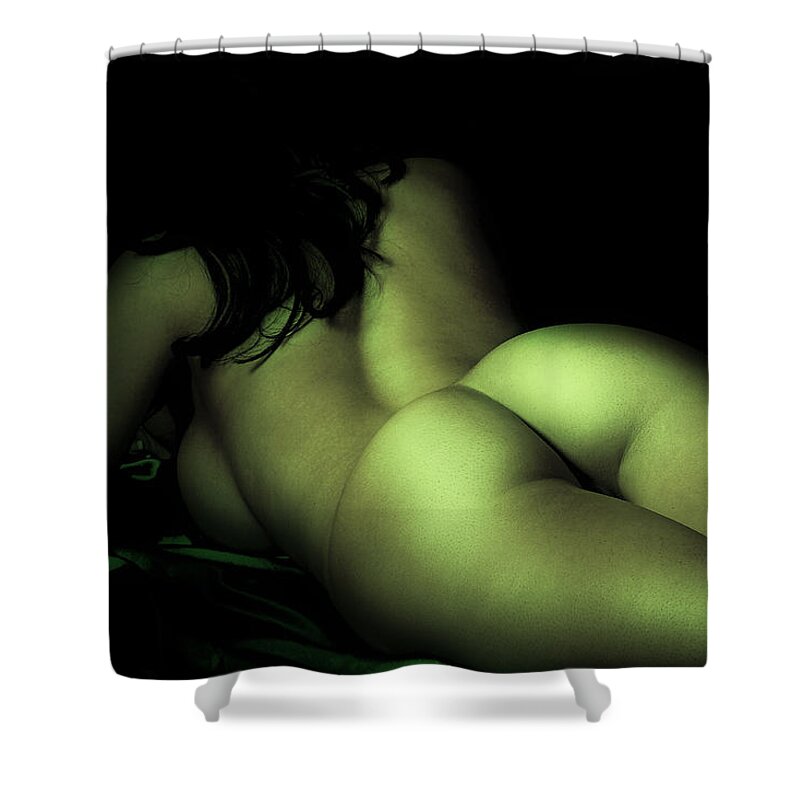 Naked Shower Curtain featuring the photograph Naked by David Naman