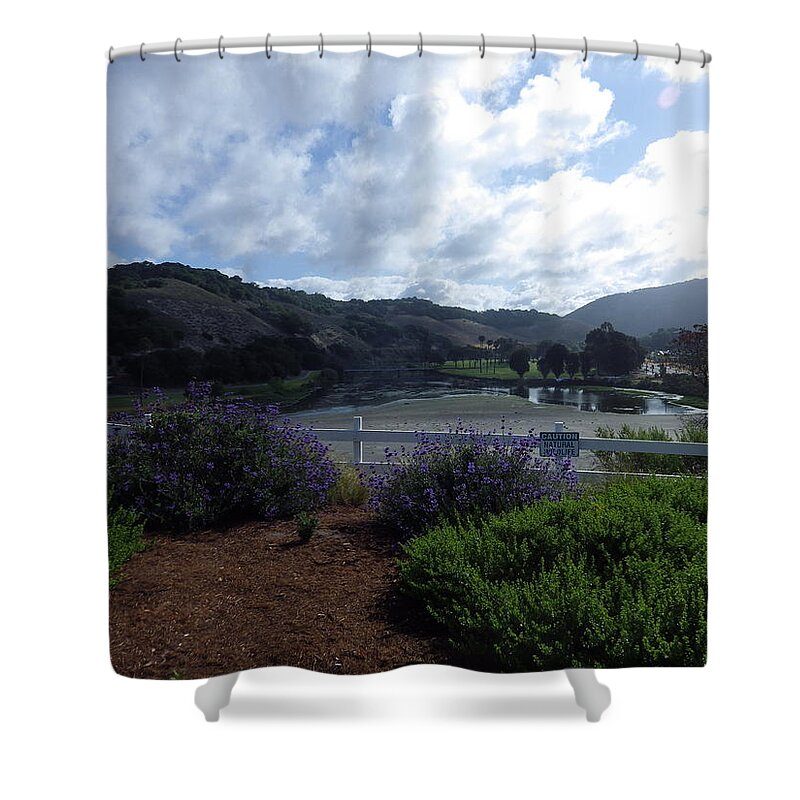 Habitats Shower Curtain featuring the photograph Natural Habitat for Coastal Living by Jan Moore