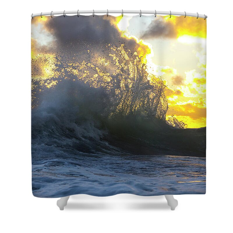 Wave Shower Curtain featuring the photograph Natural Symphony by Sean Davey