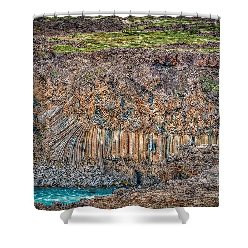 Iceland Shower Curtain featuring the photograph Nature carvings by Izet Kapetanovic