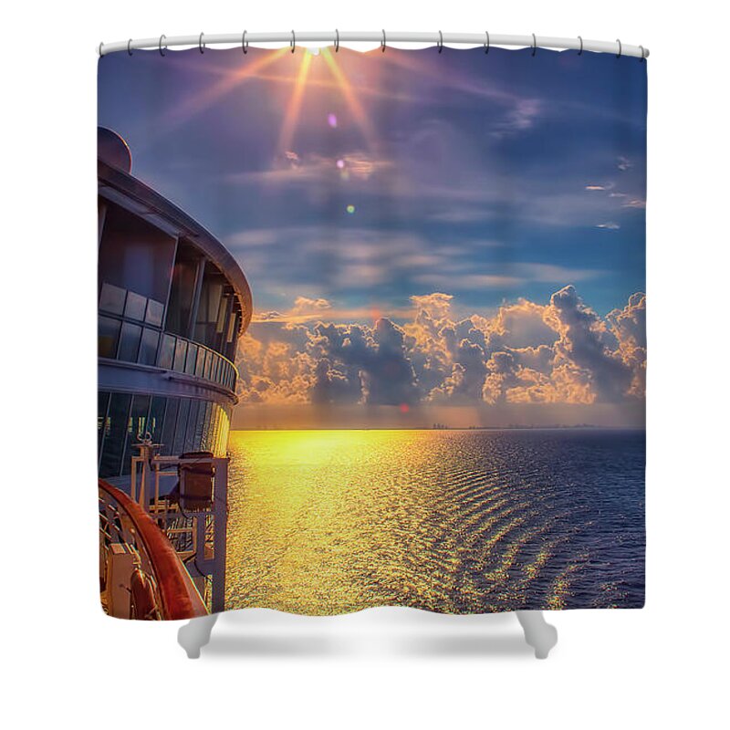 Photograph Shower Curtain featuring the photograph Natures Beauty at Sea by Reynaldo Williams