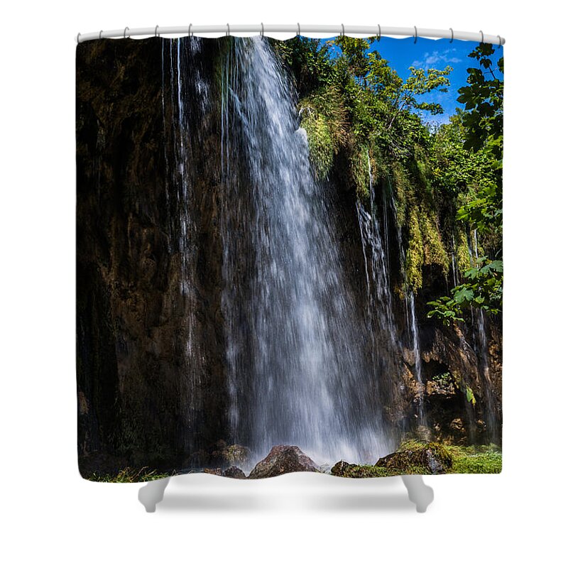 Croatia Shower Curtain featuring the photograph Nature's Shower by Hannes Cmarits