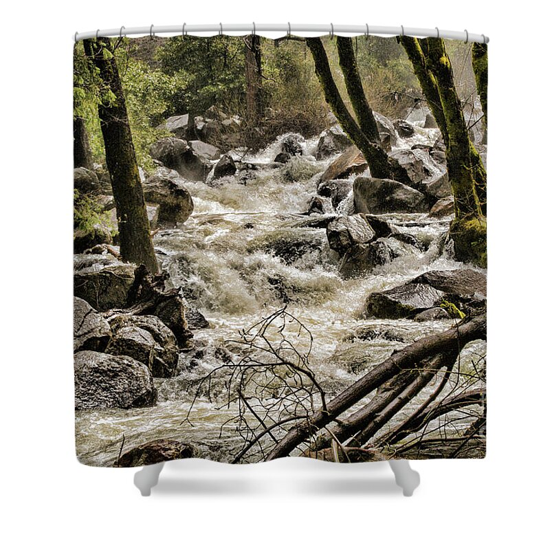 Yosemite Shower Curtain featuring the photograph Nauture z by Chuck Kuhn