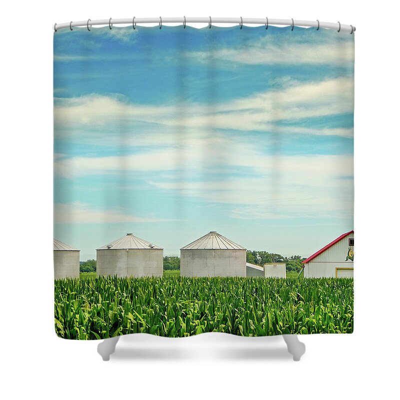 Corn Shower Curtain featuring the photograph Nebraska Corn by John Anderson