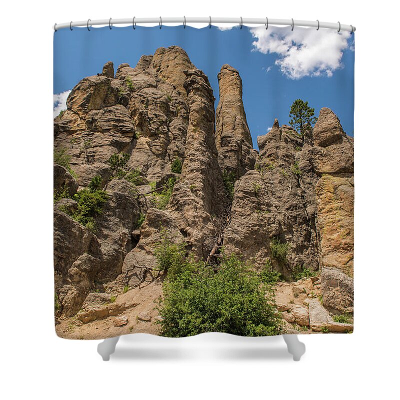 Brenda Jacobs Fine Art Shower Curtain featuring the photograph Needles in Custer State Park by Brenda Jacobs