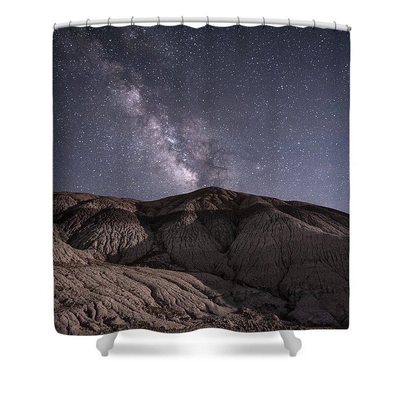 Petrified Forest Shower Curtain featuring the photograph Neopolitan Milkyway by Melany Sarafis