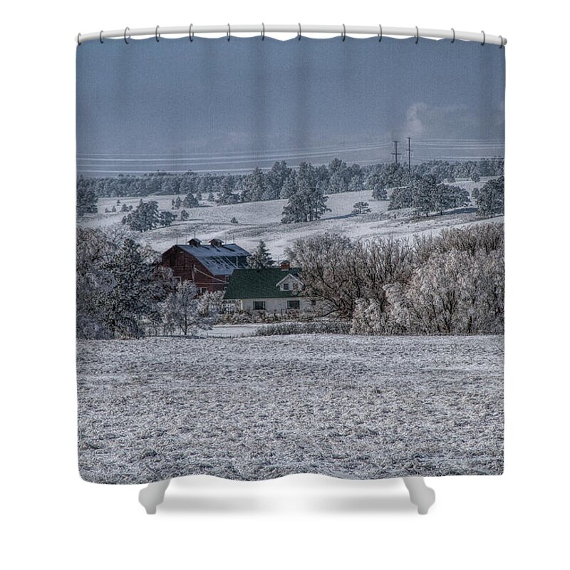Ranch Shower Curtain featuring the photograph Nestled In by Alana Thrower