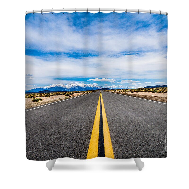 Nevada Shower Curtain featuring the photograph Nevada Road Trip by Jim DeLillo