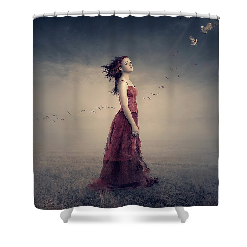 Girl Shower Curtain featuring the photograph New Beginnings by Johan Swanepoel