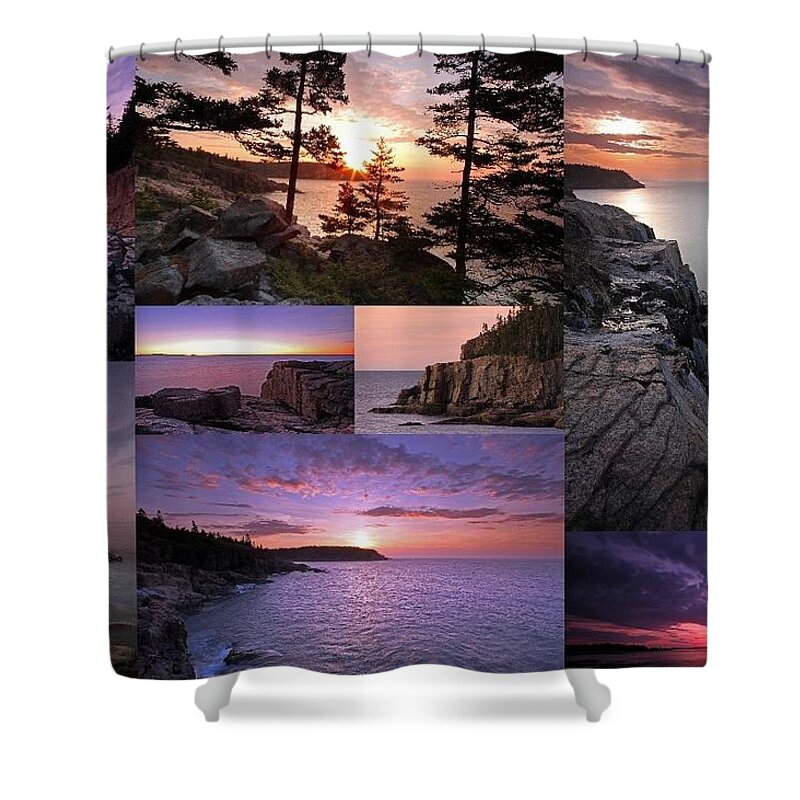 Seascape Fine Art Photography Shower Curtain featuring the photograph New England Seascape Fine Art Photography by Juergen Roth