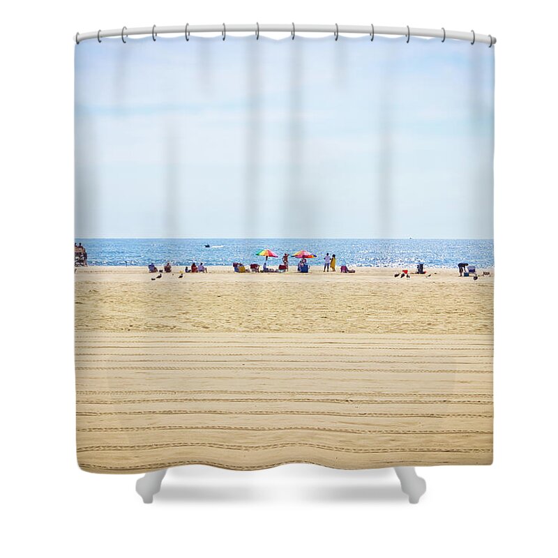 Beach Shower Curtain featuring the photograph New Horizon - Beach No. 5 by Colleen Kammerer
