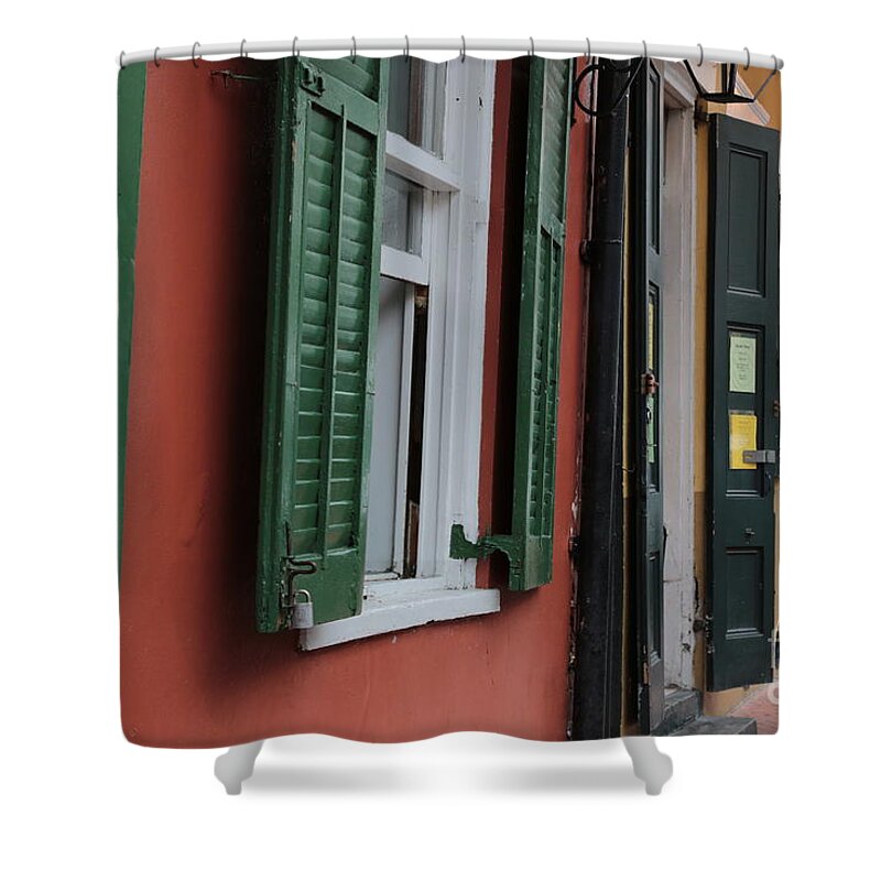New Orleans Shower Curtain featuring the photograph New Orleans Doors by Carol Groenen