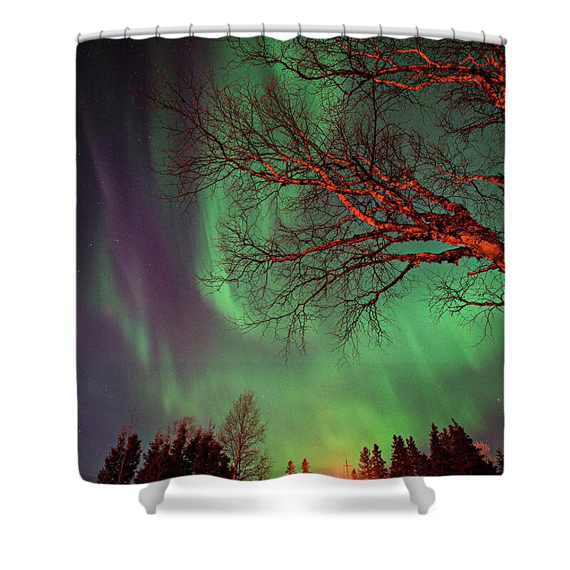 Colors Shower Curtain featuring the photograph Spirits of the Night #2 by Doug Gibbons