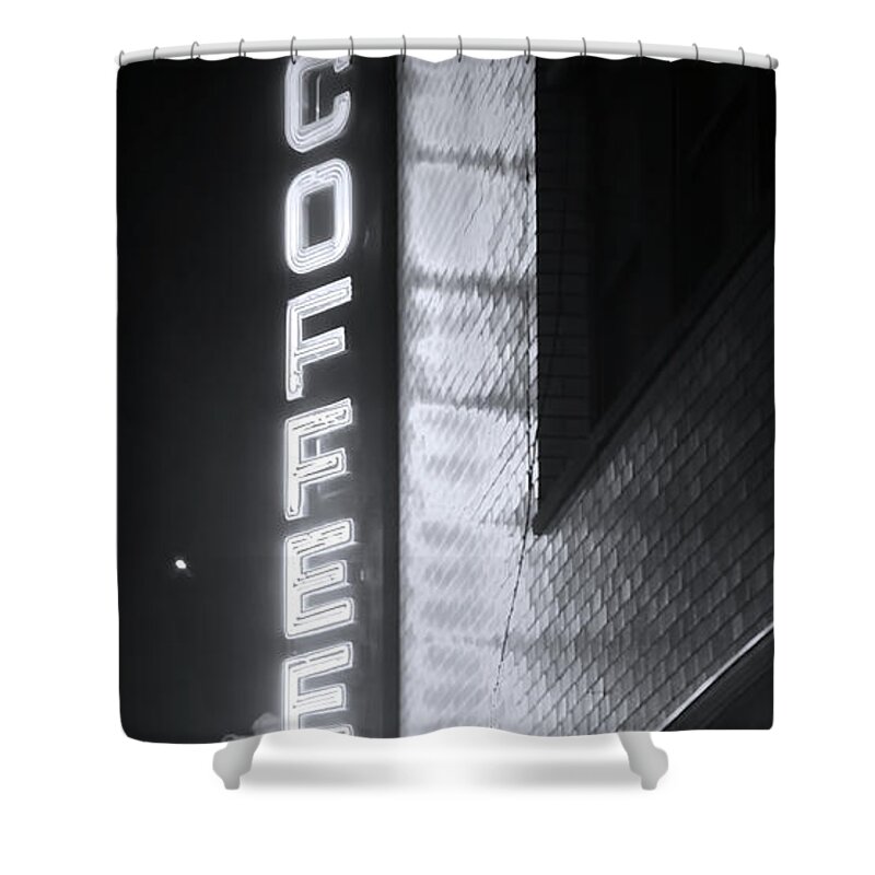 New York City Shower Curtain featuring the photograph New York City Coffee Shop by Mark Andrew Thomas