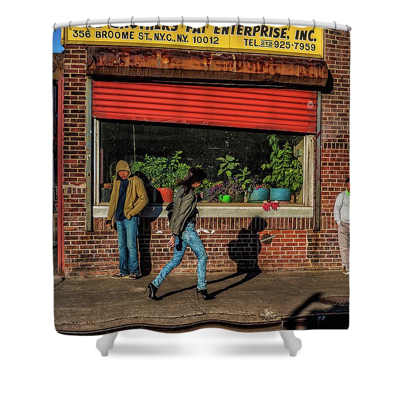 New York City Shower Curtain featuring the photograph New York Heels by Ed Broberg
