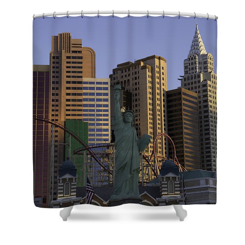 2015 Shower Curtain featuring the photograph New York New York 03 by Teresa Mucha