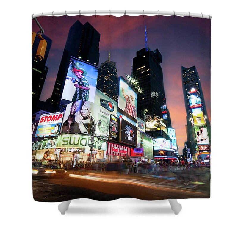 Michalakis Ppalis Shower Curtain featuring the photograph New York Cityscape by Michalakis Ppalis
