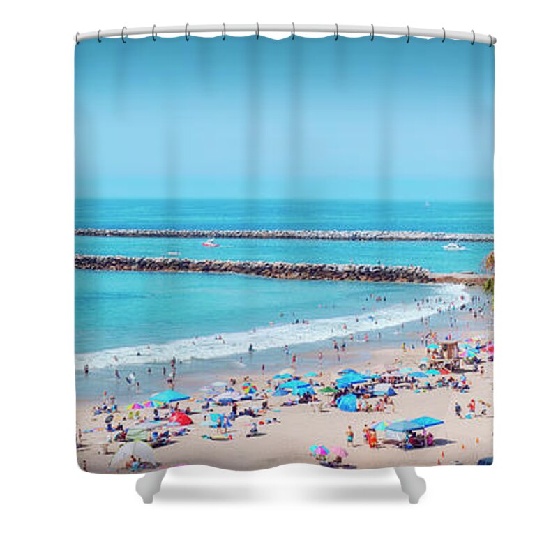 Newport Beach Shower Curtain featuring the photograph Newport Corona del Mar Channel by David Zanzinger