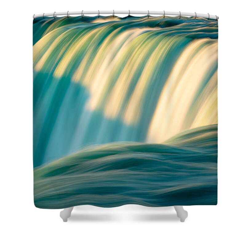 Canadian Falls Shower Curtain featuring the photograph Niagara Falls - Abstract I by Mark Rogers