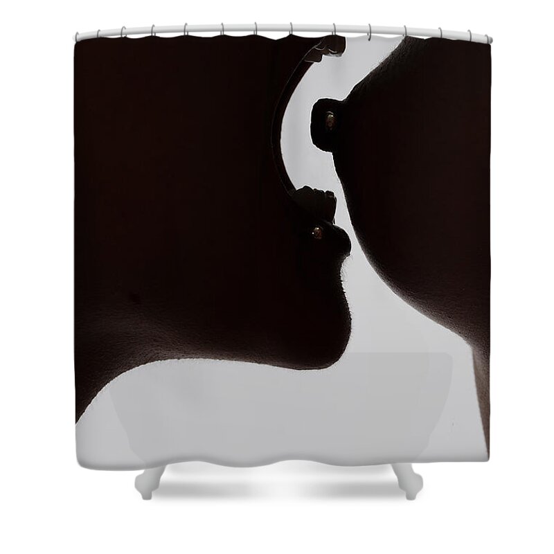 Artistic Photographs Shower Curtain featuring the photograph Nibble by Robert WK Clark