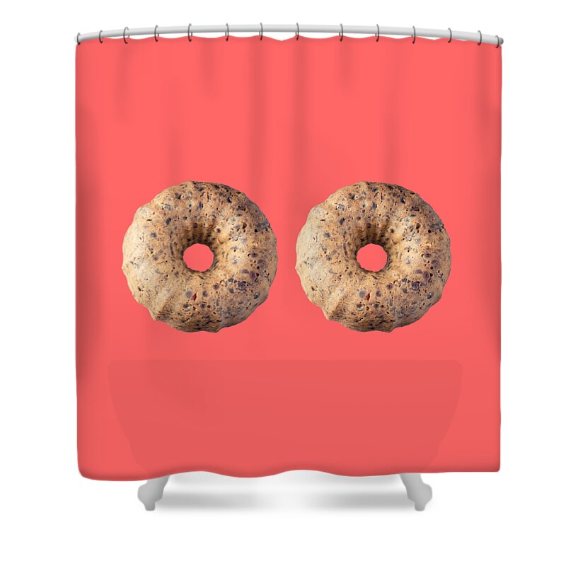 Food Shower Curtain featuring the digital art Nice Set of Fruitcakes Tee by Edward Fielding