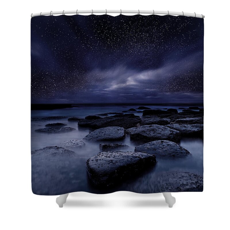 Night Shower Curtain featuring the photograph Night enigma by Jorge Maia