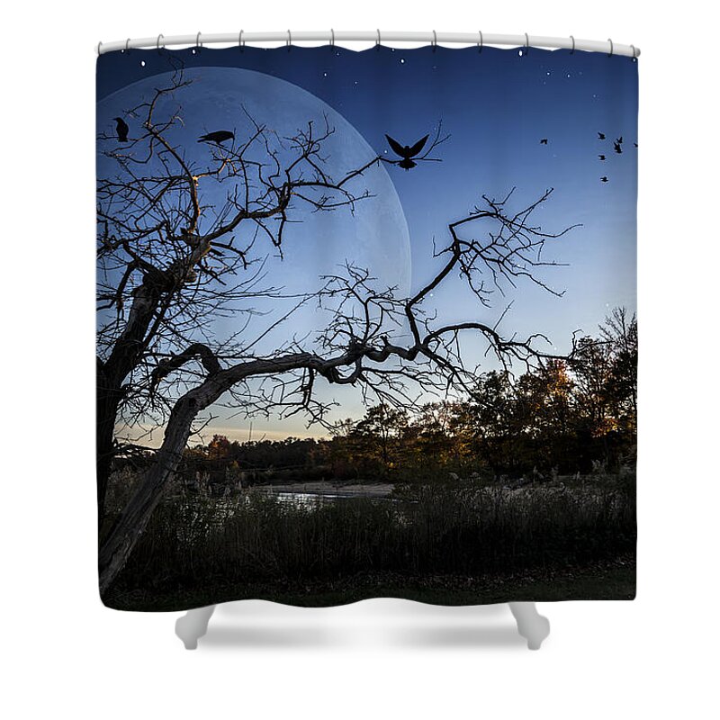 2d Shower Curtain featuring the photograph Night Shift by Brian Wallace