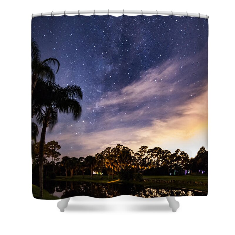 Night Shower Curtain featuring the photograph Night Sky II by David Hart