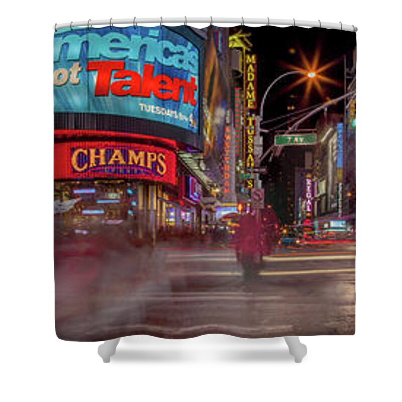 Nights On Broadway Shower Curtain featuring the photograph Nights On Broadway by Az Jackson