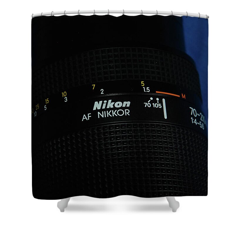 Nikon Shower Curtain featuring the photograph Nikon 70- 210 Mm by Ee Photography
