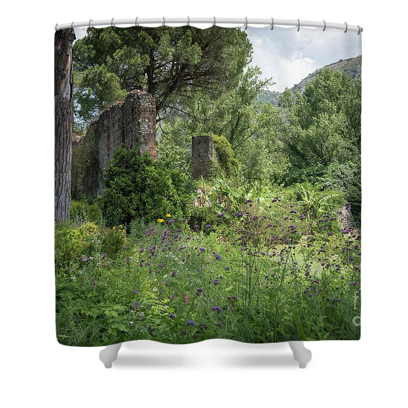 Ninfa Shower Curtain featuring the photograph Ninfa Garden, Rome Italy 4 by Perry Rodriguez