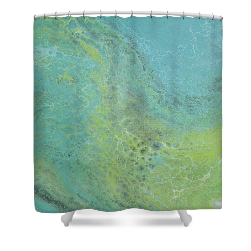 Abstract Shower Curtain featuring the painting Niya II by Joanne Grant