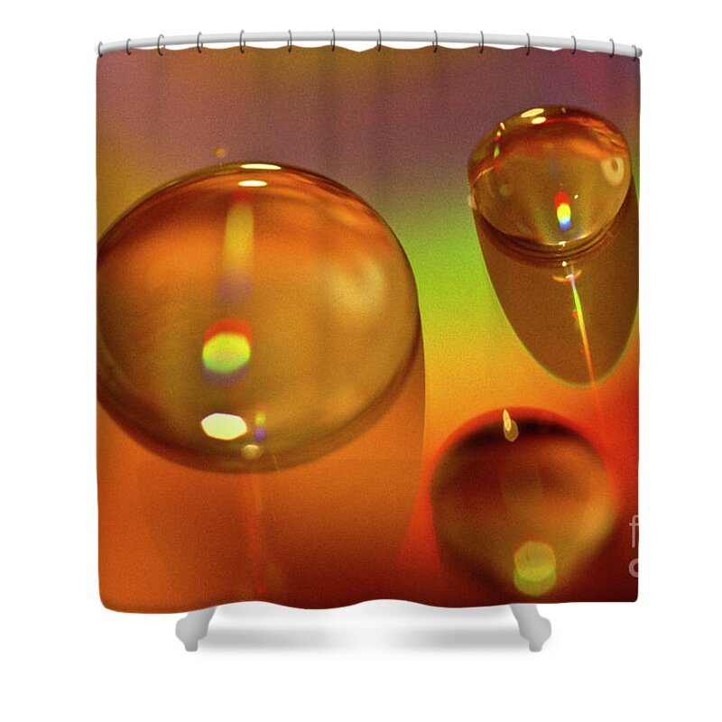 Abstract Shower Curtain featuring the photograph No drop in the bucket by Heiko Koehrer-Wagner