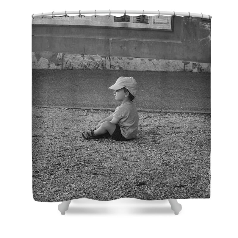 Michelle Meenawong Shower Curtain featuring the photograph No More Walking For Today by Michelle Meenawong